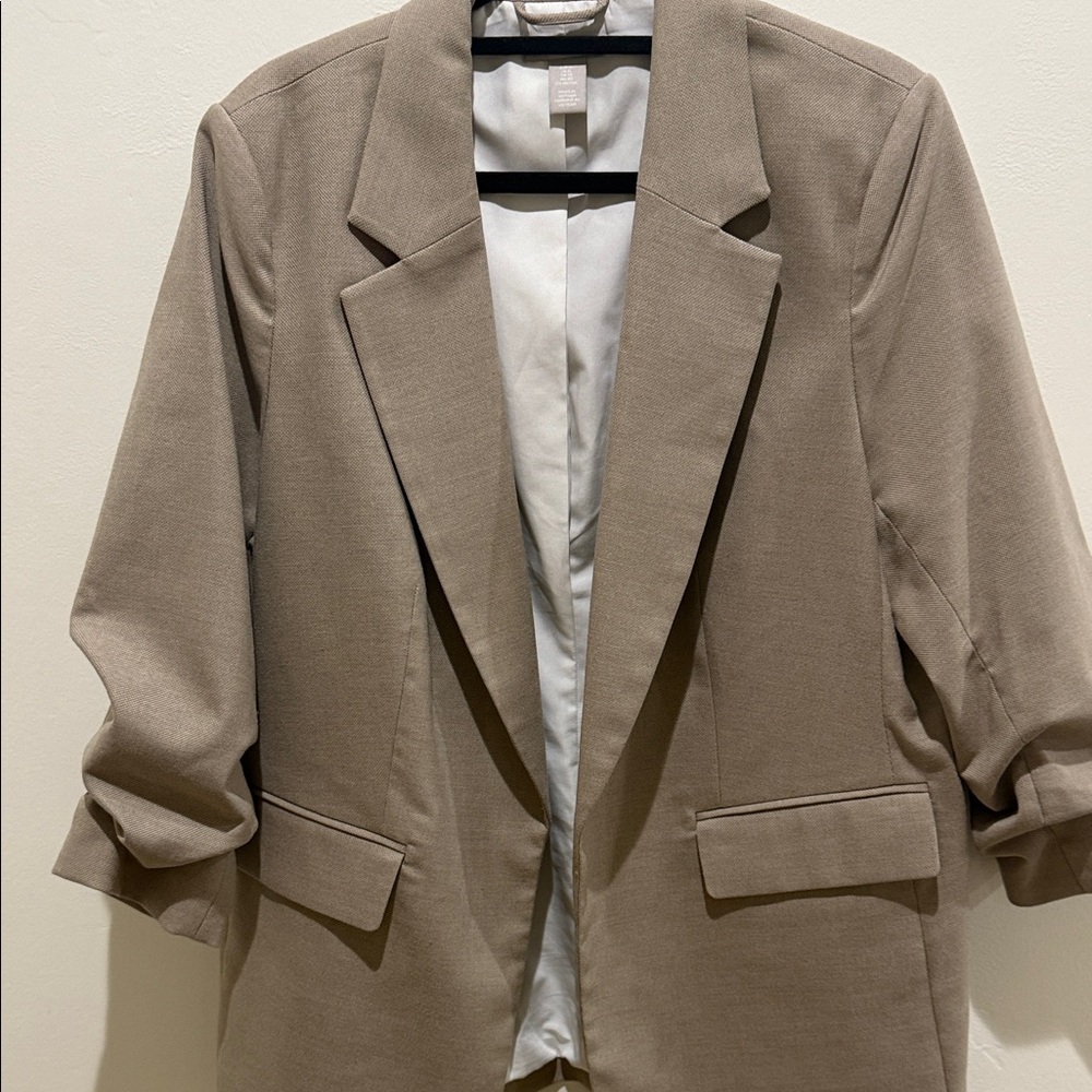 H&M Taupe Blazer Jacket